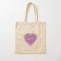 Griselda Purple Cotton Tote Bag