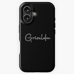 Griselda Cursive Name Label iPhone Case Black