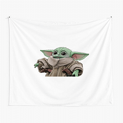 Grogu Floating Cradle Traveler Grogu Tapestries