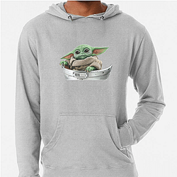 Grogu Strong With The Force Grogu Hoodies