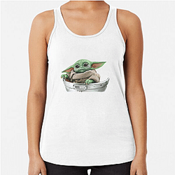 Grogu Strong With The Force Grogu Tank Tops