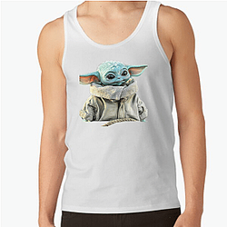 Grogu Frog Snack Hunter Grogu Tank Tops