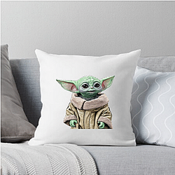 Grogu Silver Knob Obsession Grogu Pillows Cover