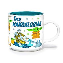Silver Buffalo Star Wars The Mandalorian Grogu Ceramic Mug Coffee Cup Holds 13 Ounces