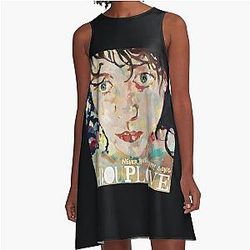Never Trust a Happy Song A Line Dress
