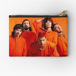 Grouplove Orange Zipper Pouch