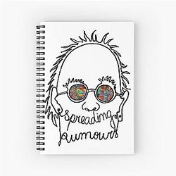 Spreading Rumors Grouplove Spiral Notebook