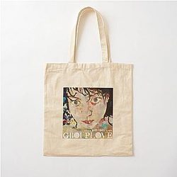 Never Trust a Happy Song Cotton tote bag