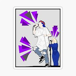 Grouplove ft. Purple Triangles Sticker
