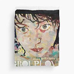 Never Trust a Happy Song Grouplove Duvet Cover