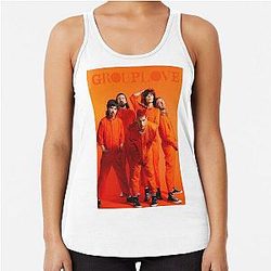 Grouplove Orange Racerback Tank