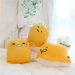 Gudetama Plush giocattolo carino anime uovo ripieno Doll Kawaii Decompression Decorazione Camera Divano Incantevole Cuscino Bedside Regali per bambini