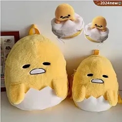 Anime Miniso Plush Bag Gudetama Serie Plush Cartoon Zaino Lazy Egg Spalla Borsa Mini Wallet Bambini Kawaii Schoolbag Regalo