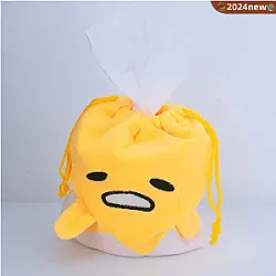 Giappone Gudetama Plush coulisse Bundle tasca Cute Glove Bag Cartoon Doll Office Cancelleria Bag Matita caso per inviare amici regalo