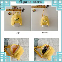 Carino Anime Sanrio Plush Bag Gudetama Serie 27/36cm Cartoon Zaino Lazy Egg Shoulder Borsa Kawaii Moda Plush Dolls regalo