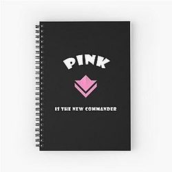 Guild Wars 2 - Pink Commander Tag Spiral Notebook