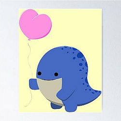 Guild Wars 2- Affiche Quaggan Bleu