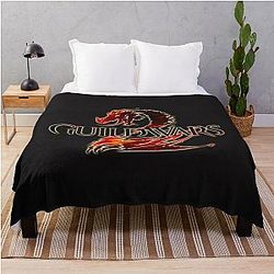 Guild Wars 2 Logo Dragon Essential T-Shirt557 Guild Wars 2 Logo Dragon Essential T-Shirt Throw Blanket