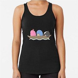 Guild Wars 2- Quaggans in a Boat Racerback Tank Top