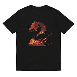 Fiery Dragon Icon Design LA 1106 Guild Wars 2 T-Shirts