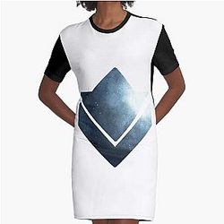 Commander Tag - Guild Wars 2 Grafische T-Shirt Kleid