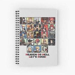 Guilty GeAllChars Spiral Notebook