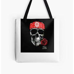 Skull art  Guns N roses All Over Print Tote Bag RB1911