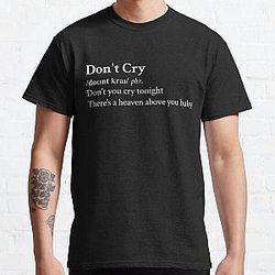 Guns n Roses Aesthetic Quote Lyrics Rock Black Classic T-Shirt RB1911