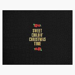 Sweet Child O  Christmas Time    Guns N Roses Christmas Card Design Jigsaw Puzzle RB1911
