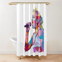 Gwen Stefani Pop Art Shower Curtain