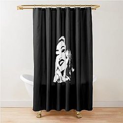 90s Gwen Stefani portrait  Shower Curtain