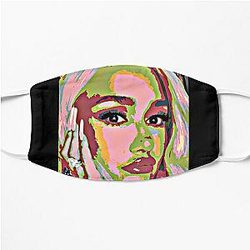 Gwen stefani pop art portrait Flat Mask