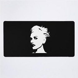 Black and white Gwen stefani portrait  Desk Mat