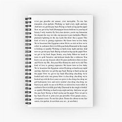 Luxurious - Gwen Stefani Spiral Notebook