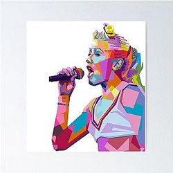 Gwen Stefani Pop Art Poster