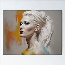 Dynamic portrait of Gwen Stefani Poster