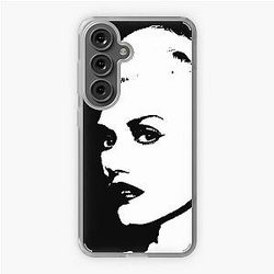 Black and white Gwen stefani portrait  Samsung Galaxy Soft Case