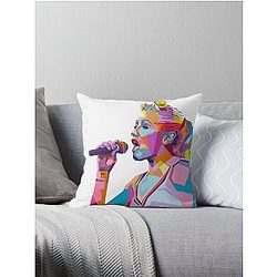 Gwen Stefani Pop Art Throw Pillow
