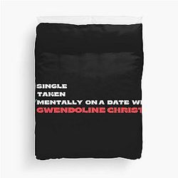 Mentally on a date with Gwendoline Christie Duvet Cover