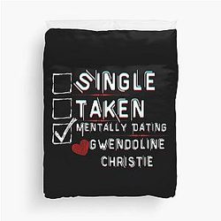 Mentally Dating Gwendoline Chrisitie Duvet Cover