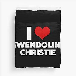 I Love Gwendoline Christie Duvet Cover