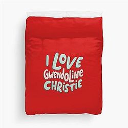 I Love Gwendoline Christie Duvet Cover
