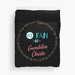 Fan of Gwendoline Christie Duvet Cover