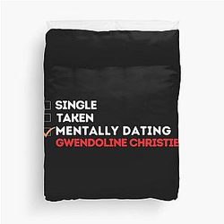 Mentally Dating Gwendoline Christie Duvet Cover