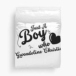 A Boy Who Loves Gwendoline Christie Duvet Cover