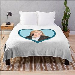Gwendoline Christie Heart Throw Blanket