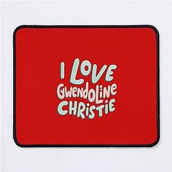 I Love Gwendoline Christie Mouse Pad -> I Love Gwendoline Christie Gaming Mouse Pad