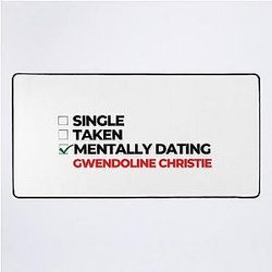 Mentally Dating Gwendoline Christie Desk Mat