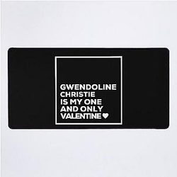 Gwendoline Christie Is My Valentine Desk Mat