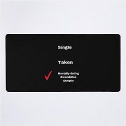 Mentally Dating Gwendoline Christie Desk Mat